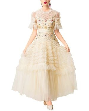 Olivia Taylor Embellished Dress - Natural