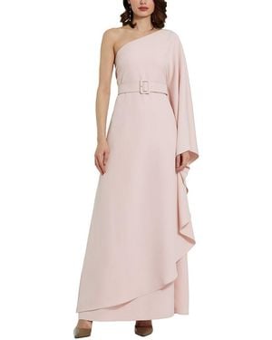 Mac Duggal Crepe Kaftan Dress - Pink