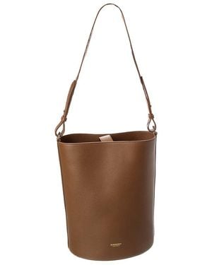 Burberry Leather Bucket Bag - Brown