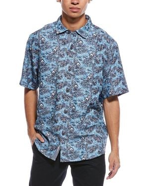 Tommy Bahama Coconut Point Capuchin Vines Shirt - Blue