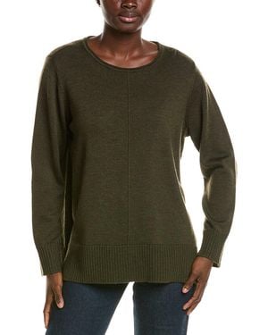Eileen Fisher Crewneck Wool Jumper - Green