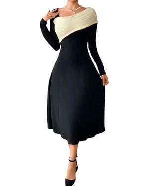SARAH WOODZ Midi Dress - Black