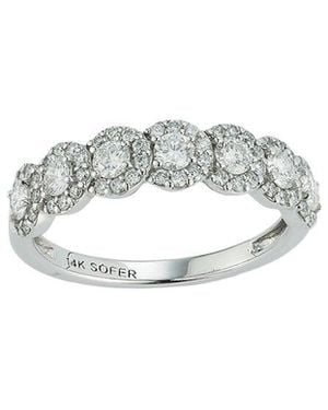 Nephora 14k 0.80 Ct. Tw. Diamond Halo Ring - White
