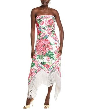 Tadashi Shoji Printed Midi Dress - Red