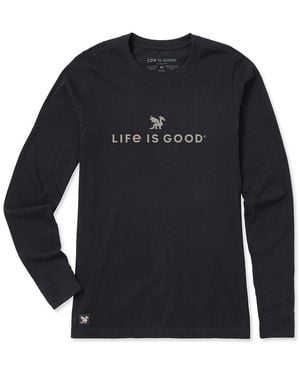 Life Is Good. Crusher T-Shirt - Blue