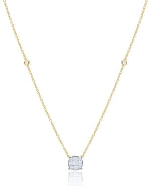 Diana M. Jewels 14k 0.17 Ct. Tw. Diamond Necklace - Metallic