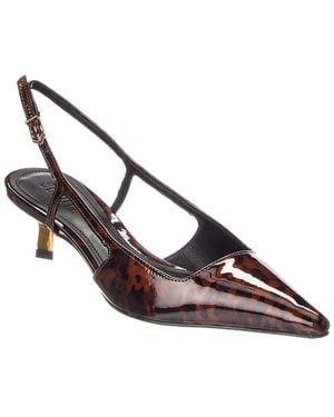 SCHUTZ SHOES Sophia Patent Stiletto Pump - Brown