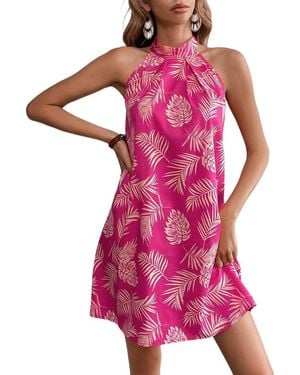 AMINA GLAM Mini Dress - Pink