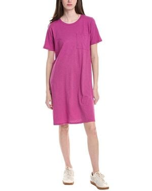 Eileen Fisher Crewneck T-Shirt Dress - Pink