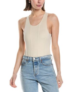 Hudson Jeans Scoop Neck Bodysuit - Blue