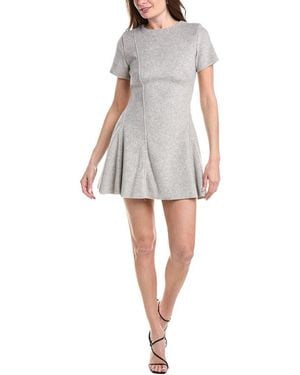 En Saison Carrington Wool-Blend Mini Dress - Gray