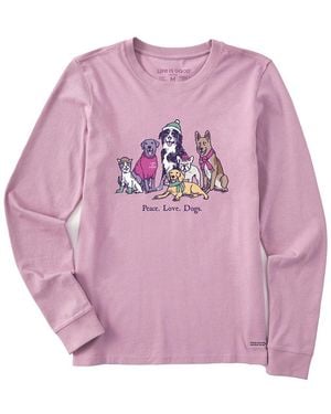 Life Is Good. Crusher T-Shirt - Pink