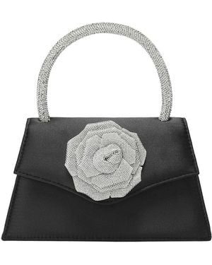 Tiffany & Fred Paris Crystal Handle Mini Satchel - Black