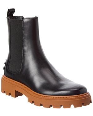 Tod's Leather Bootie - Black