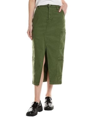 Hudson Jeans Reconstructed Welt Pocket Cargo Skirt - Green