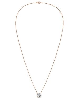 Diana M. Jewels Diana M. 14K Rose 15.00 Ct. Tw. Lab-Grown Diamond Pendant Necklace - Multicolour