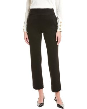 Jones New York High-Waisted Wide-Leg Trousers - Black