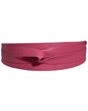 Ada Classic Wrap Leather Belt - Red