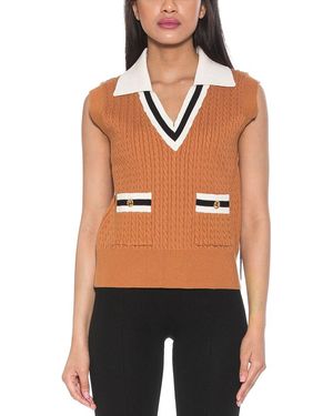 Alexia Admor Michelle Vest Top - Black