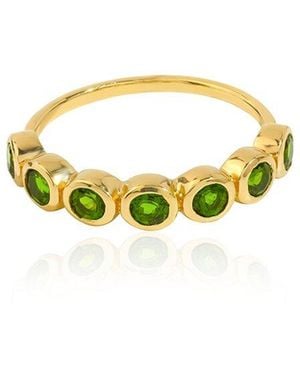 TIRAMISU 14K Over 0.86 Ct. Tw. Chrome Diopside Ring - Blue