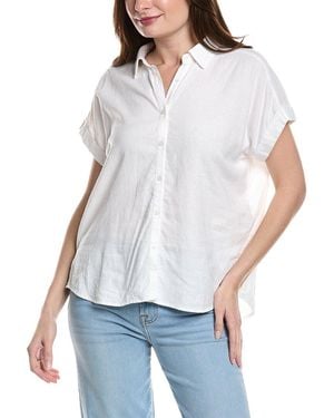 7 For All Mankind Easy Linen-Blend Shirt - White