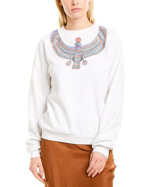 Ragdoll Ragdoll-La Aztec Print Sweatshirt - White