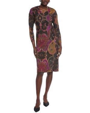 Etro Wool-Blend Shift Dress - Red