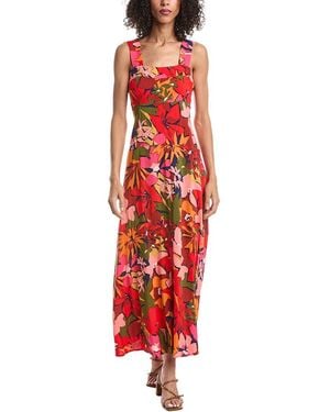 Vince Camuto Thick Strap Maxi Dress - Red