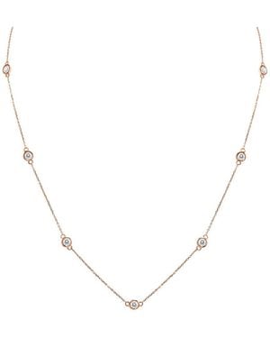Diamond Select Cuts 14K Rose 2.00 Ct. Tw. Diamond Necklace - Natural