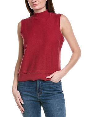 XCVI Isolde Mock Neck Tank - Red