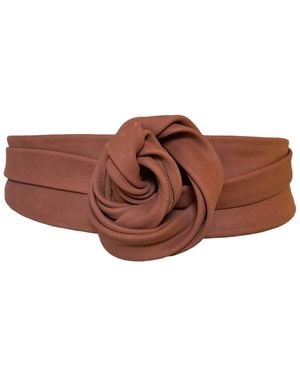 Ada Classic Wrap Leather Belt - Brown