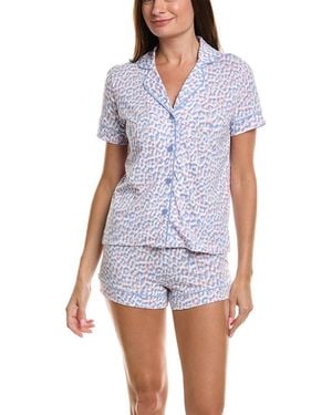 Pj Salvage 2Pc Animal Lover Pyjama Set - White