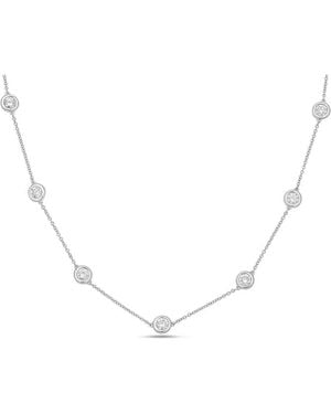 Diana M. Jewels Diana M. 14K 1.00 Ct. Tw. Lab-Grown Diamond By The Yard Necklace - Natural