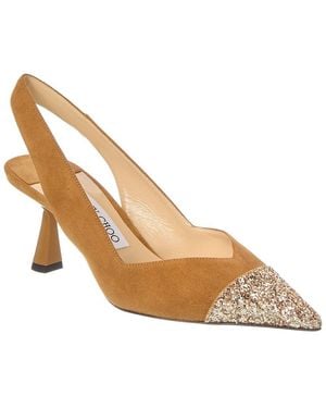 Jimmy Choo Suede Pump - Metallic