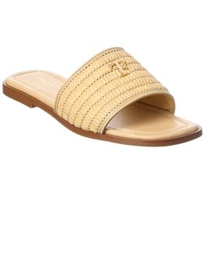 Tiffany & Fred Paris Raffia Sandal - Natural