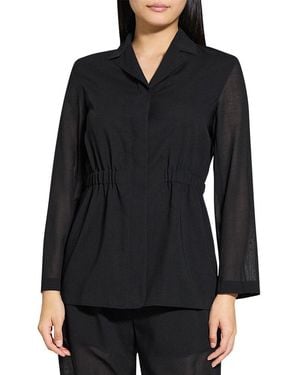 Theory Cinch Waist Wool-Blend Jacket - Black