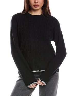 ATM Cable Crewneck Sweater - Black