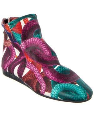 Arche Liloza Leather Bootie - Purple