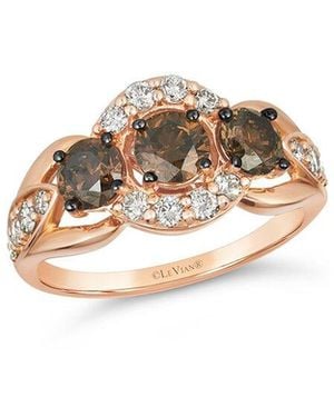 Le Vian Chocolate Diamonds 14K Rose 1.83 Ct. Tw. Diamond Cocktail Ring - White