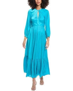 Sandro Woven Maxi Dress - Blue