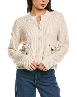 Splendid Stassi Satin Tie Cardigan - Natural
