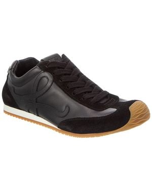 Loewe Ballet Runner 2.0 Leather & Suede Trainer - Black
