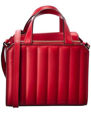 Valextra Passepartout Mini Leather Tote - Red