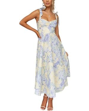Amanda Royal Maxi Dress - Blue