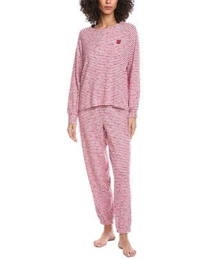 DKNY 2pc Top & Jogger Sleep Set - Pink