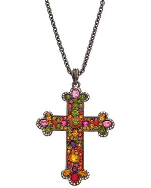 Kenneth Jay Lane Pendant Necklace - Metallic