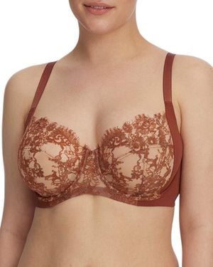 Skarlett Blue Entice Full Coverage Underwire Bra - Brown