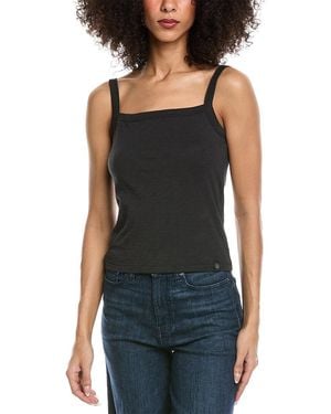 Rag & Bone The Slub Square Neck Tank - Black