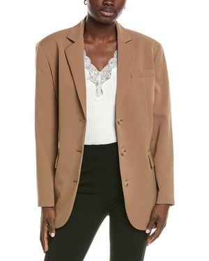 Kenneth Cole Luxe Twill Slim Jacket - Brown