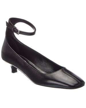 TOTEME Logo Leather Pump - Black